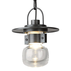 Mason Small Outdoor Ceiling Fixture by Hubbardton Forge, Dimmable, Multiple Finishes, Damp Rated