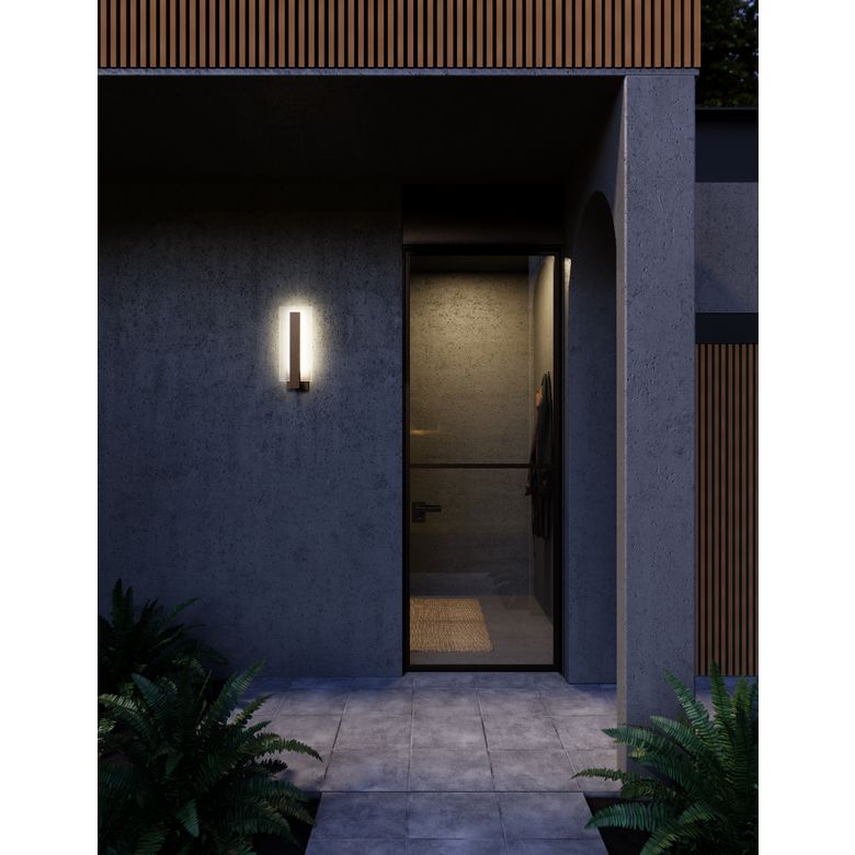 Midtown Tall LED Sconce 20W 1600 Lumens Dimmable Indoor/Outdoor Lighting by SONNEMAN