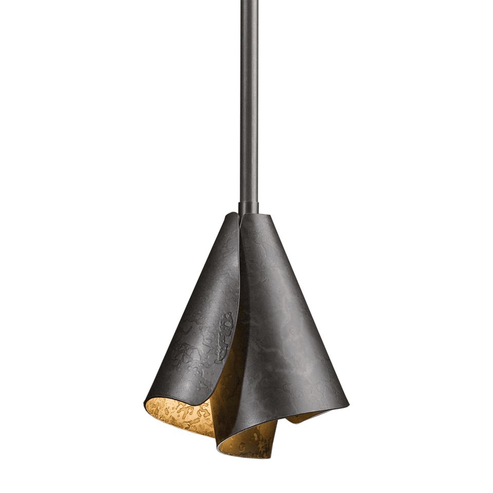 Mobius Steel Shade Mini Pendant Light by Hubbardton Forge – Modern Design, Dimmable, UL Damp Rated, Custom Finishes