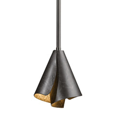 Mobius Steel Shade Mini Pendant Light by Hubbardton Forge – Modern Design, Dimmable, UL Damp Rated, Custom Finishes