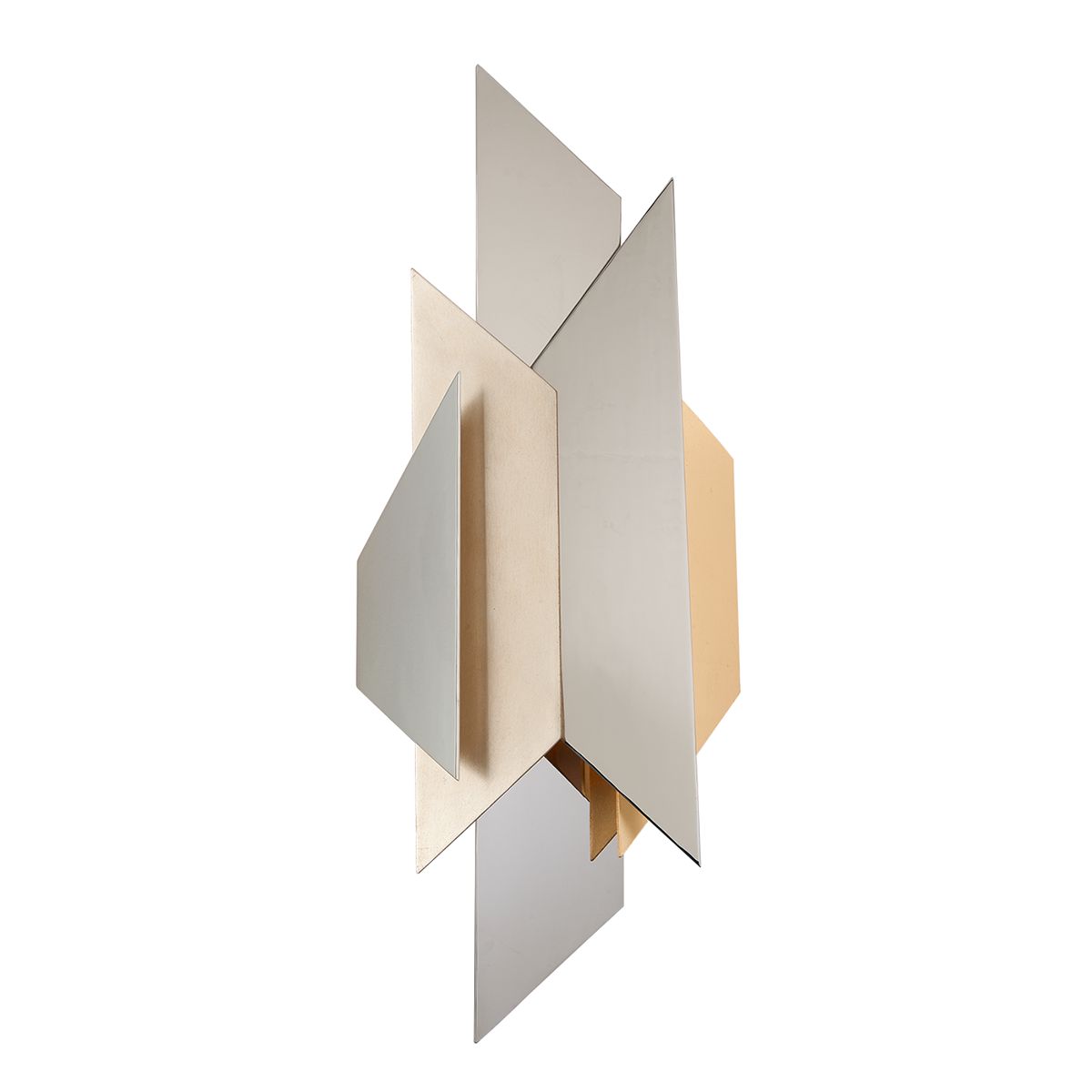 Corbett Lighting Modernist Large Sconce 207-12-SS/WSL/GL - Dimmable Dual-Light Wall Fixture