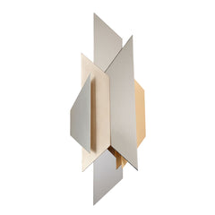 Modernist Large Sconce by Corbett Lighting 207-12-SS/WSL/GL