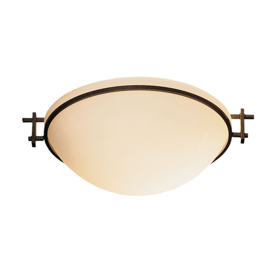 Hubbardton Forge Moonband Semi-Flush Ceiling Light, Handcrafted Steel, Dimmable, Multiple Finishes