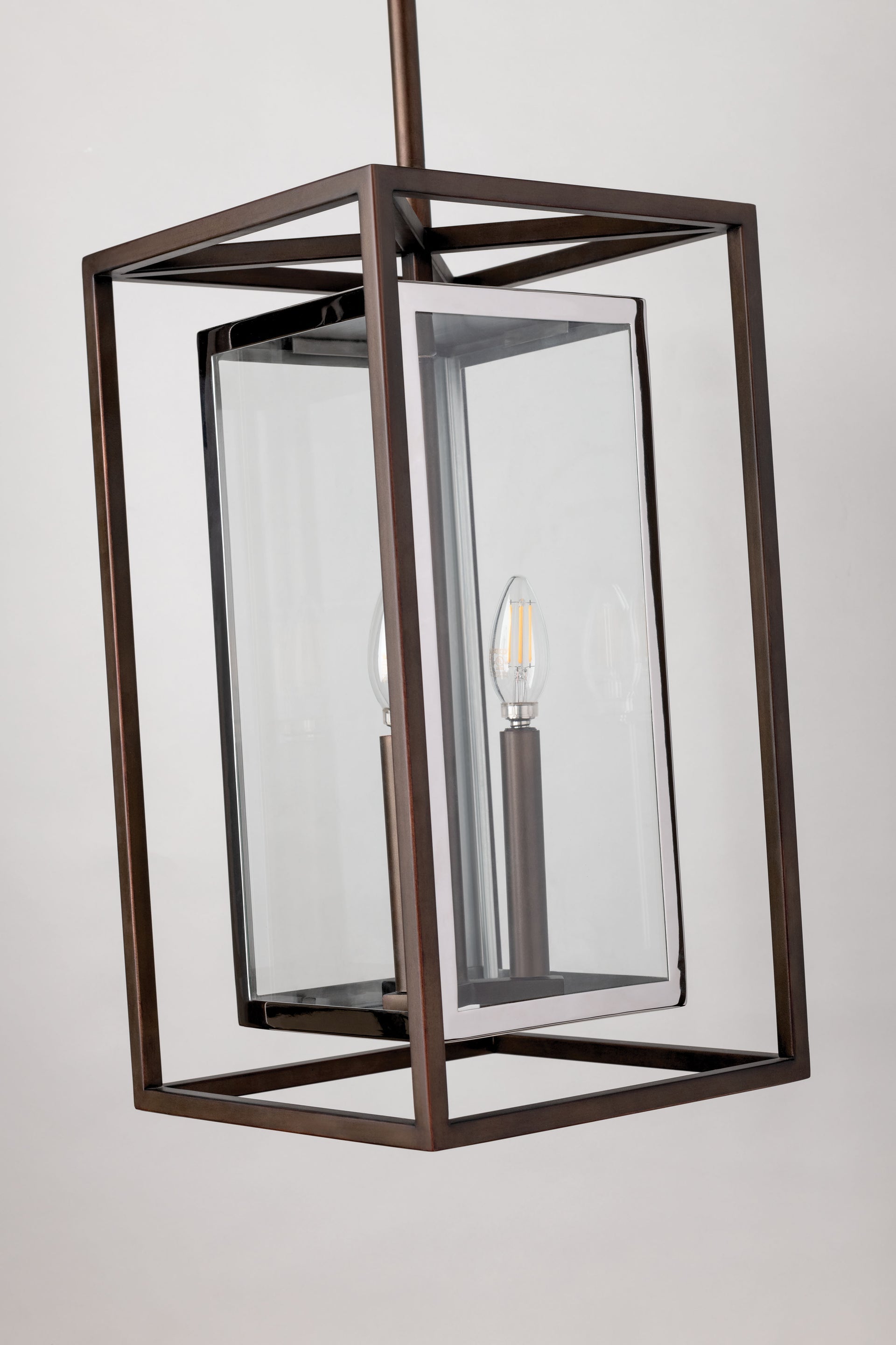 Morgan 3-Light Outdoor Hanging Lantern With Modern Design And Weather-Resistant Finish