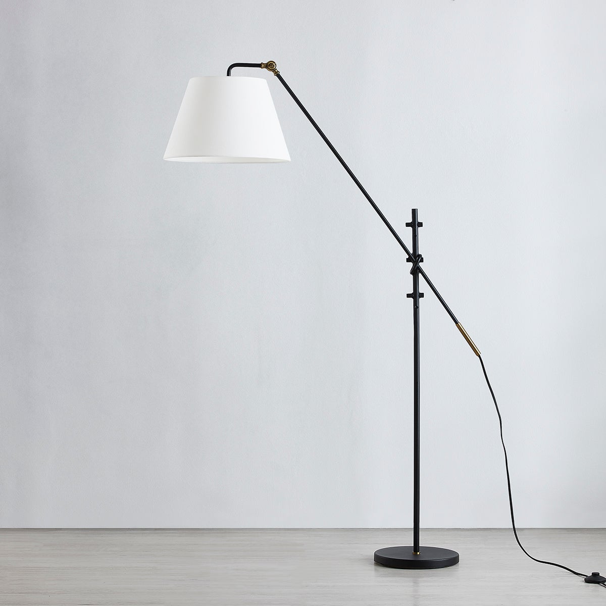 Navin Floor Lamp by Troy Lighting PFL2678-PBR/TBK