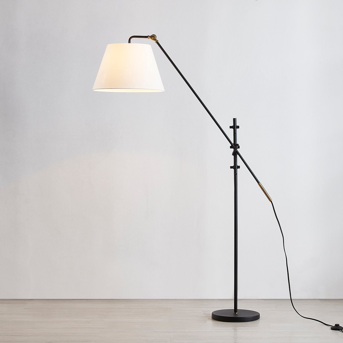 Navin Floor Lamp by Troy Lighting PFL2678-PBR/TBK