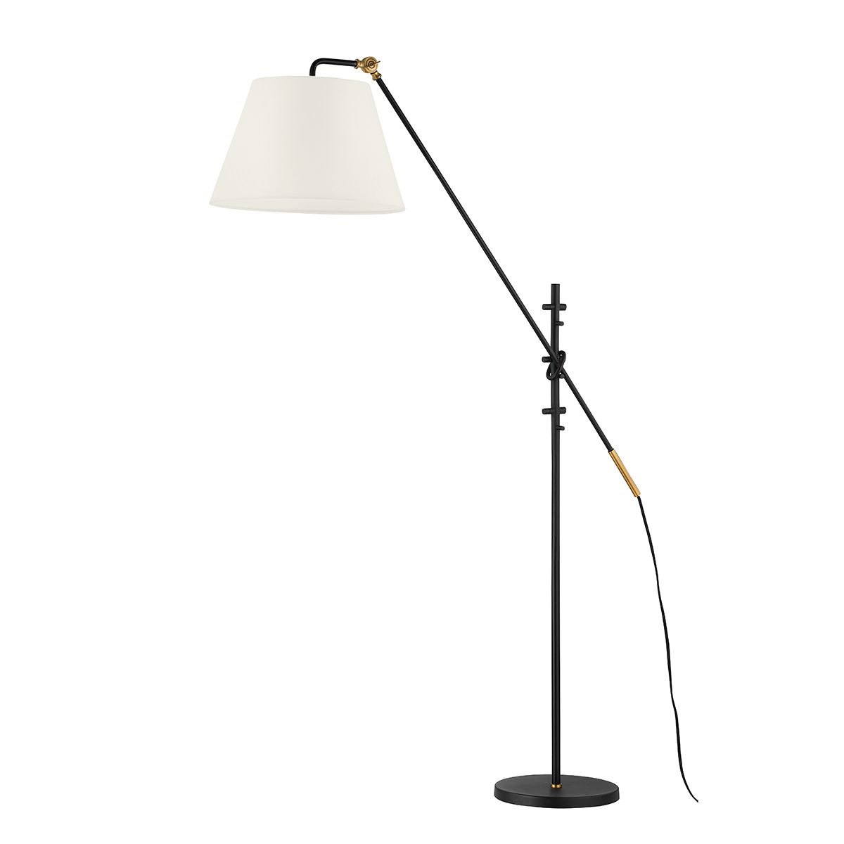 Navin Floor Lamp by Troy Lighting PFL2678-PBR/TBK