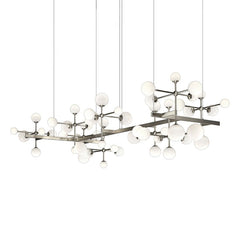 Nebula Zig Zag Chandelier by SONNEMAN - 17,800 Lumens, Adjustable Height, LED, Damp-Rated