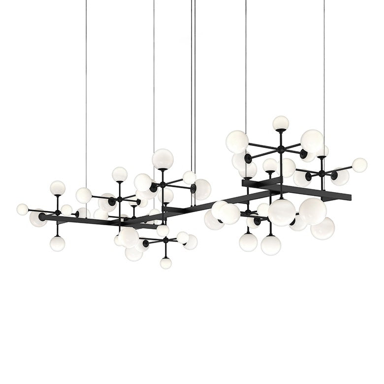 Nebula Zig Zag Chandelier by SONNEMAN - 17,800 Lumens, Adjustable Height, LED, Damp-Rated