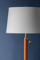 Noho Floor Lamp By Hudson Valley Lighting, 69.5” Tall, Aged Brass Finish, Dimmable, Modern Elegance