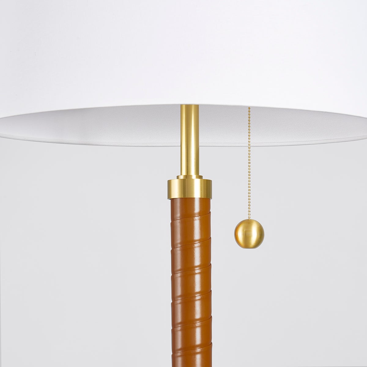 Noho Floor Lamp By Hudson Valley Lighting, 69.5” Tall, Aged Brass Finish, Dimmable, Modern Elegance