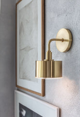 Mitzi Nora Sconce 9.5" Height Aged Brass Wall Light Dimmable with Clear Etched Glass Shade