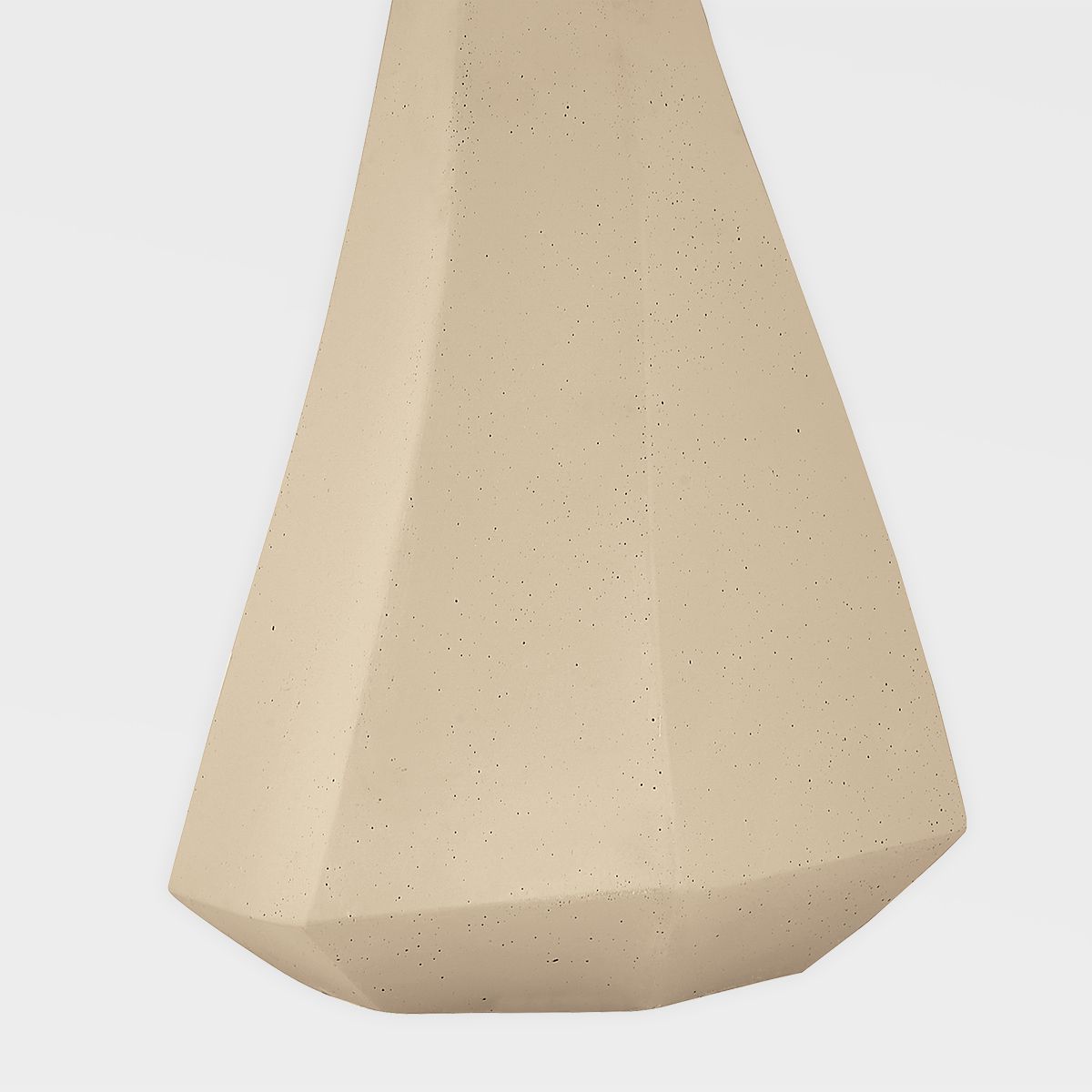 Oakland 25" Table Lamp by Troy Lighting - Taupe Concrete Base, Off-White Linen Shade, Dimmable, Patina Brass Finish