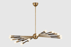 Obie Large Chandelier by Troy Lighting F3051-PBR/BRZ