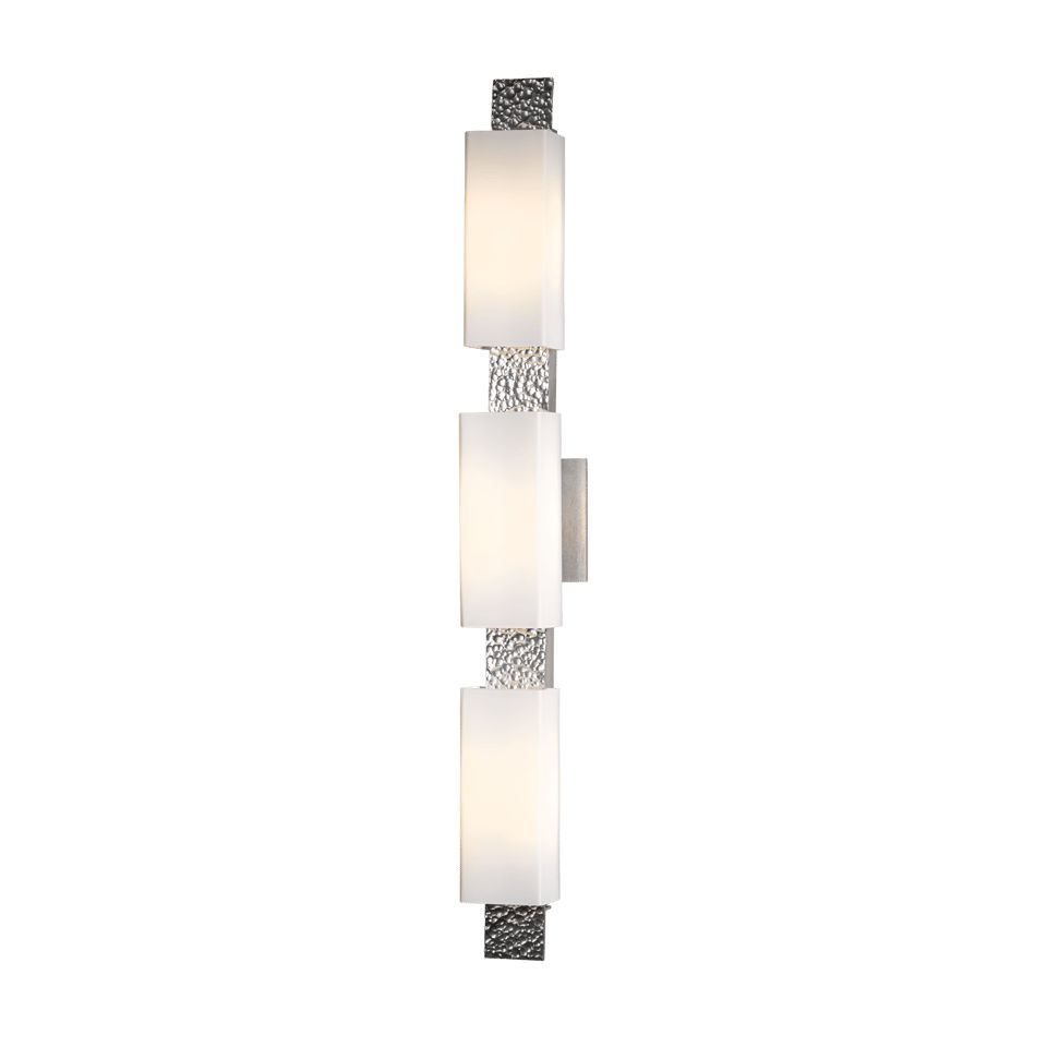 Hubbardton Forge Oceanus 3 Light Sconce, Dimmable Wall Light, Fluid Design, UL Damp Rated