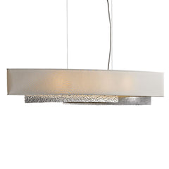 Oceanus Pendant Light by Hubbardton Forge 137675, Adjustable Height, Heavily-Peened Aluminum, Dimmable