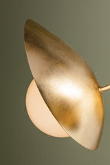 Olson 3-Light Chandelier by Troy Lighting in Vintage Gold Leaf with Dimmable Feature and Opal Glass Shade