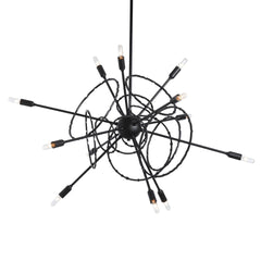 Olympus 12-Light Starburst Pendant by Hubbardton Forge - Customizable Finishes & Dimmable Functionality