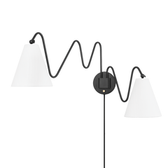 Onda Plug-In Sconce - 2 Light