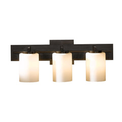 Hubbardton Forge Ondrian 3-Light Horizontal Sconce, Handcrafted Steel, Customizable Finish, UL Damp Rated