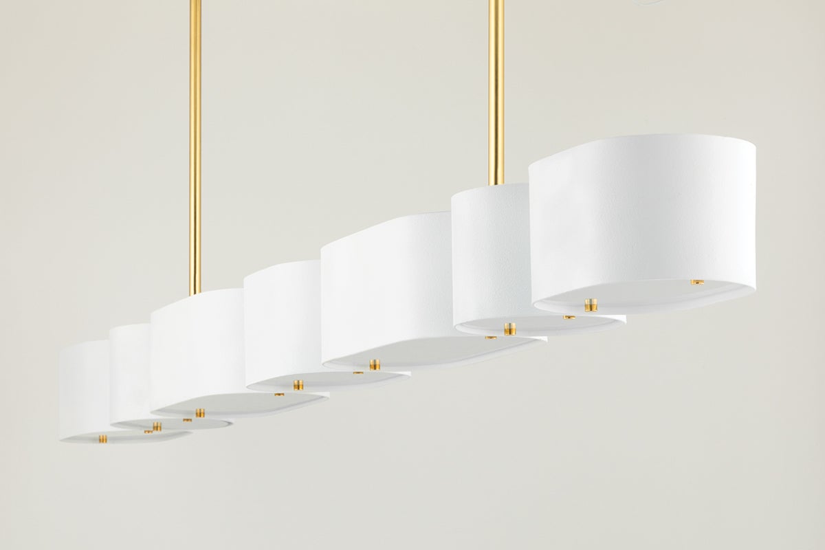 Opal Linear Chandelier by Corbett Lighting 393-54