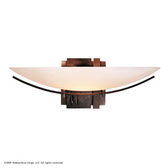 Hubbardton Forge 207370 Oval Impressions Sconce, Dimmable Wall Light with Customizable Finishes