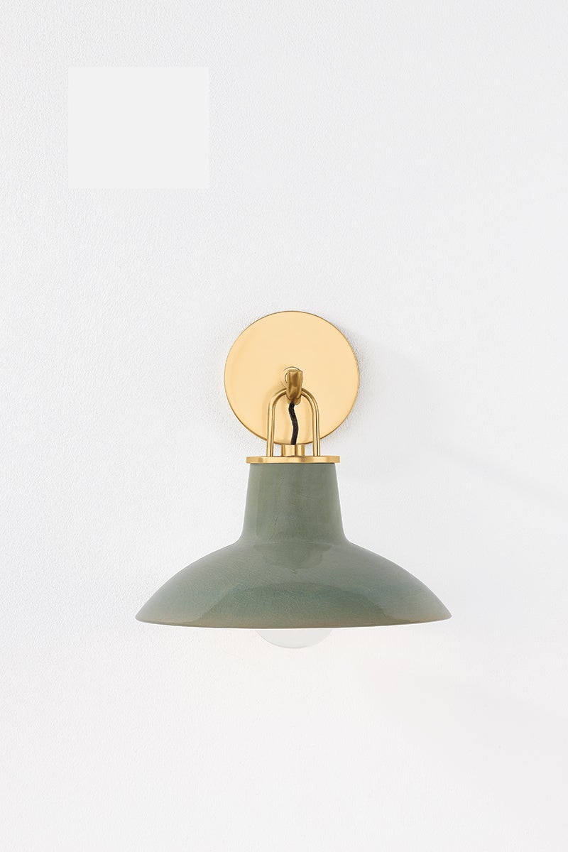 Pottersville Sconce 1913 by Hudson Valley Lighting - Artisanal Mid-Century Wall Light, Dimmable