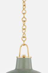 Pottersville Pendant Light by Hudson Valley, 10"H x 12.5"W, Artisan Ceramic Finishes, Dimmable