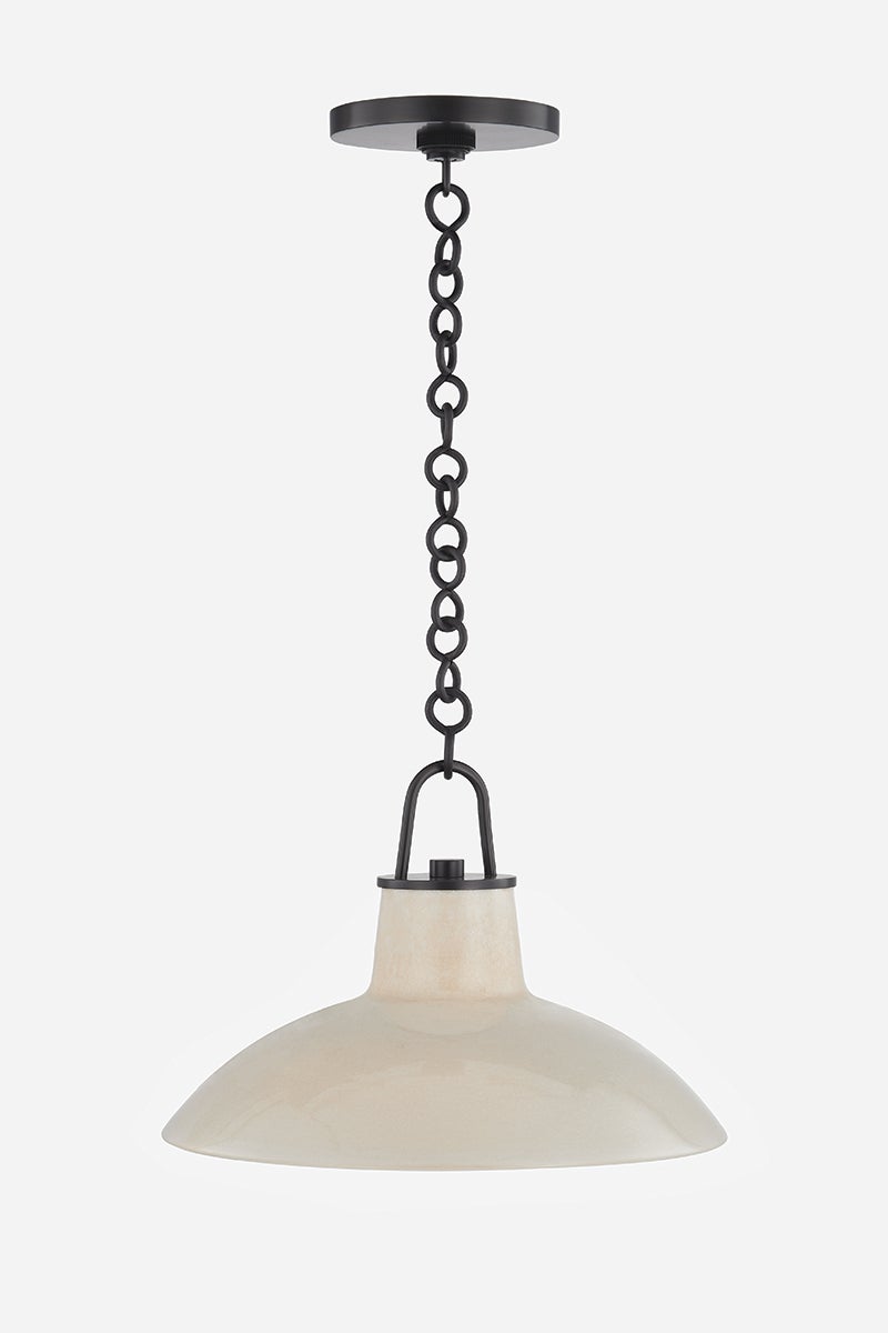 Pottersville Pendant Light by Hudson Valley, 10"H x 12.5"W, Artisan Ceramic Finishes, Dimmable