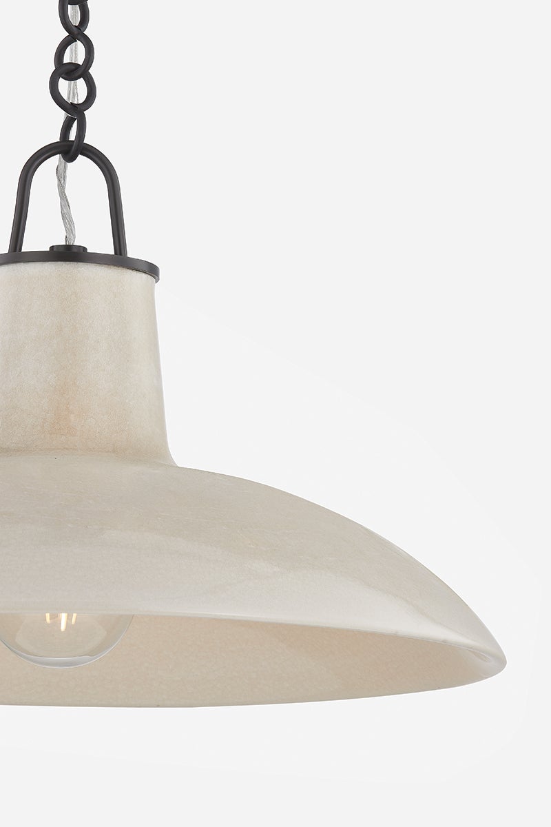 Pottersville Large Pendant Light by Hudson Valley Lighting - Artisan Ceramic Shade, Dimmable, Adjustable Height