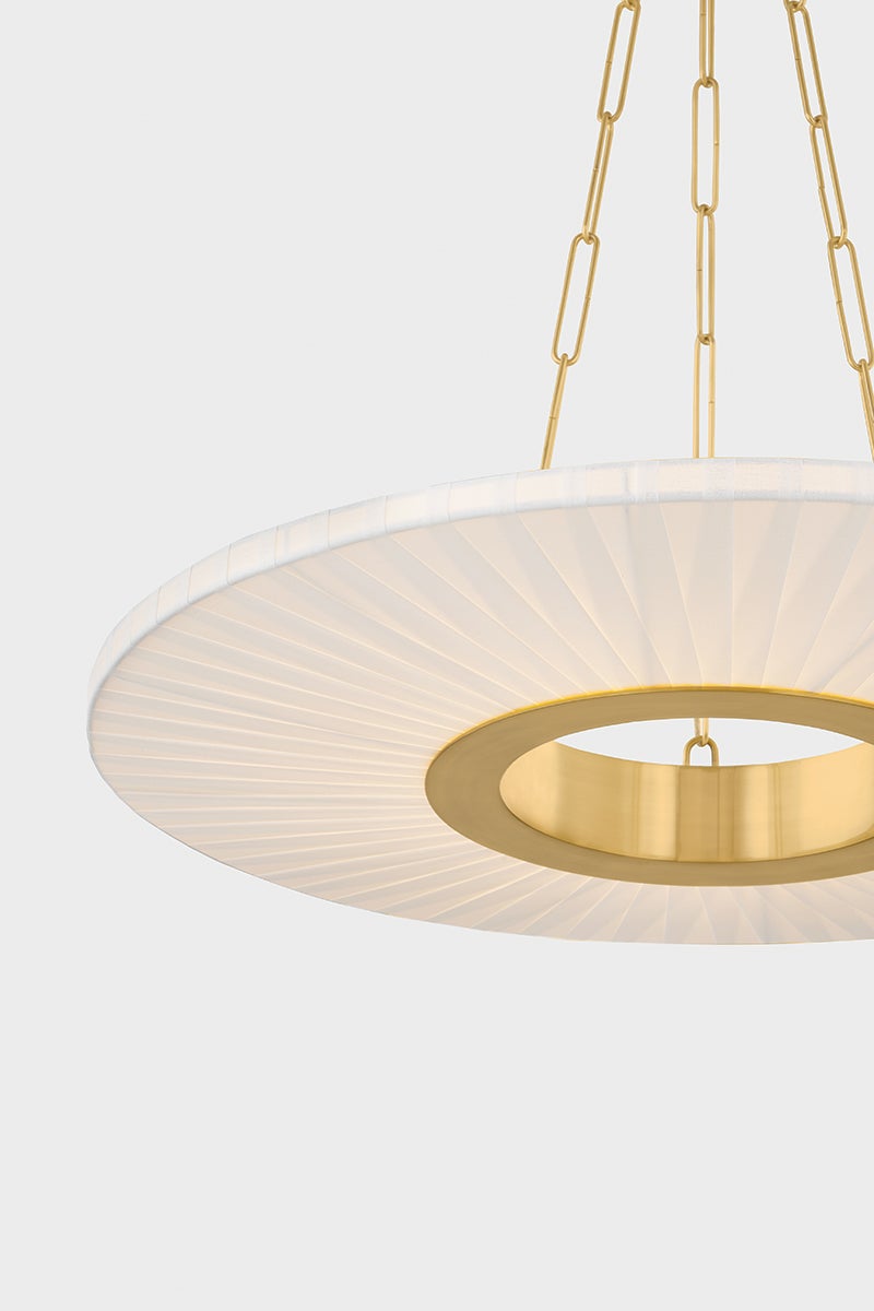 Prattsburgh Chandelier 2530-AGB by Hudson Valley Lighting - Dimmable Aged Brass Hanging Light