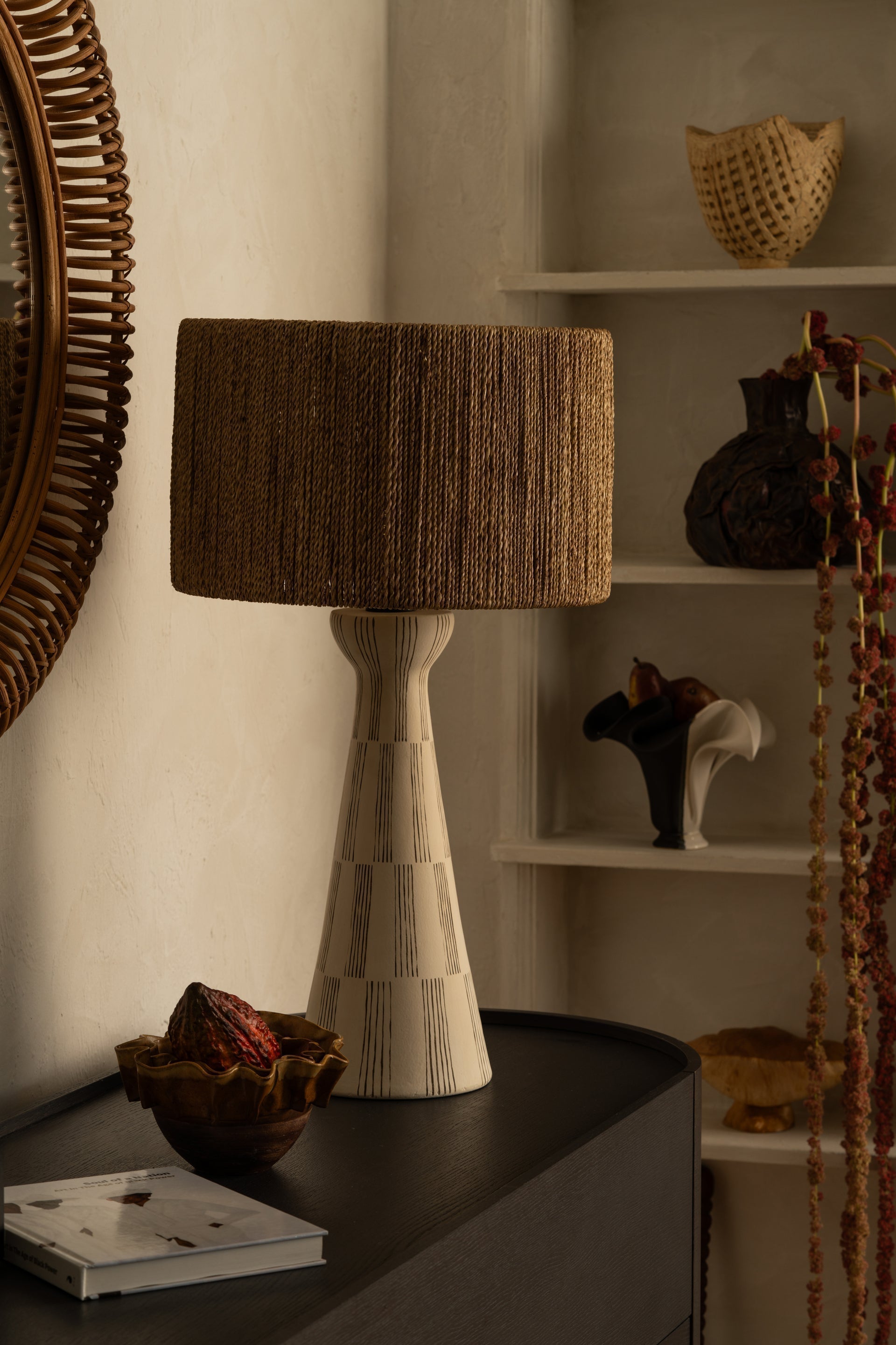 Palma Table Lamp by Troy Lighting PTL1230-SBK/CGH