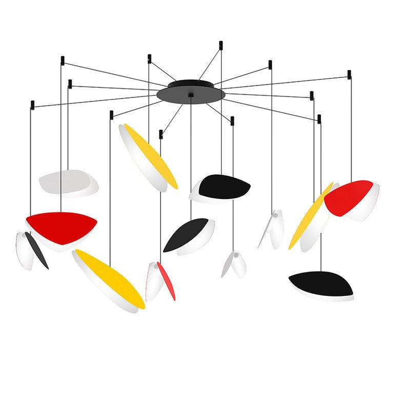 SONNEMAN Papillons 13-Light LED Chandelier, Dimmable, Energy Efficient, Modern Design, 30"-63.5" Diameter