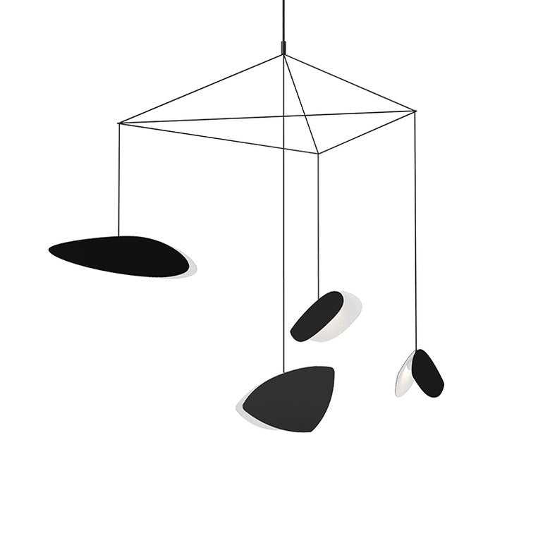 Papillons 4-Light Small LED Chandelier by SONNEMAN - Dimmable, Energy-Efficient, Adjustable Height