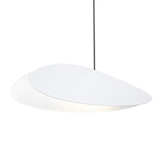 Sonneman Papillons Long Oval LED Pendant Light, Dimmable, Energy Efficient, Satin Black Finish