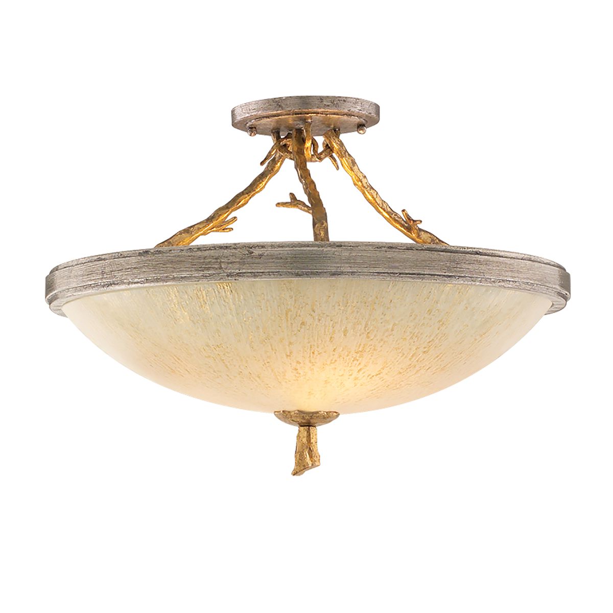 Parc Royale Semi-Flush Ceiling Light by Corbett Lighting 66-33-VGL/SSL