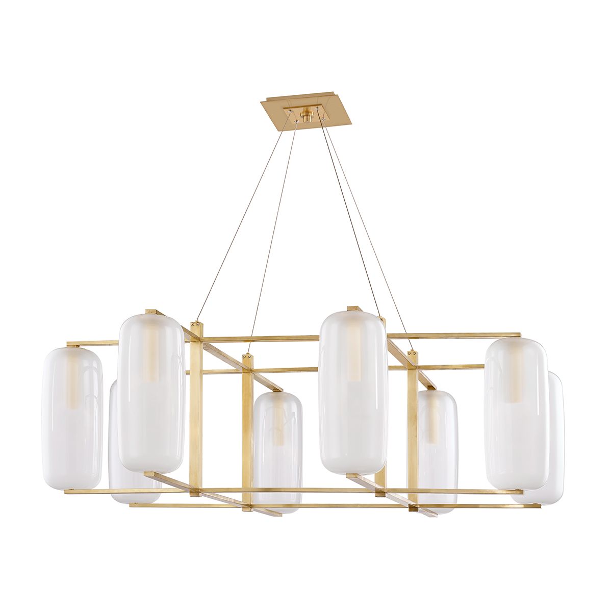 Pebble 8-Light Chandelier by Hudson Valley Lighting 3478-AGB