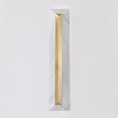 Perth 27-Inch Large Sconce by Corbett Lighting - Vintage Brass & Alabaster Shade, Dimmable LED