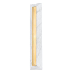 Perth 27-Inch Large Sconce by Corbett Lighting - Vintage Brass & Alabaster Shade, Dimmable LED