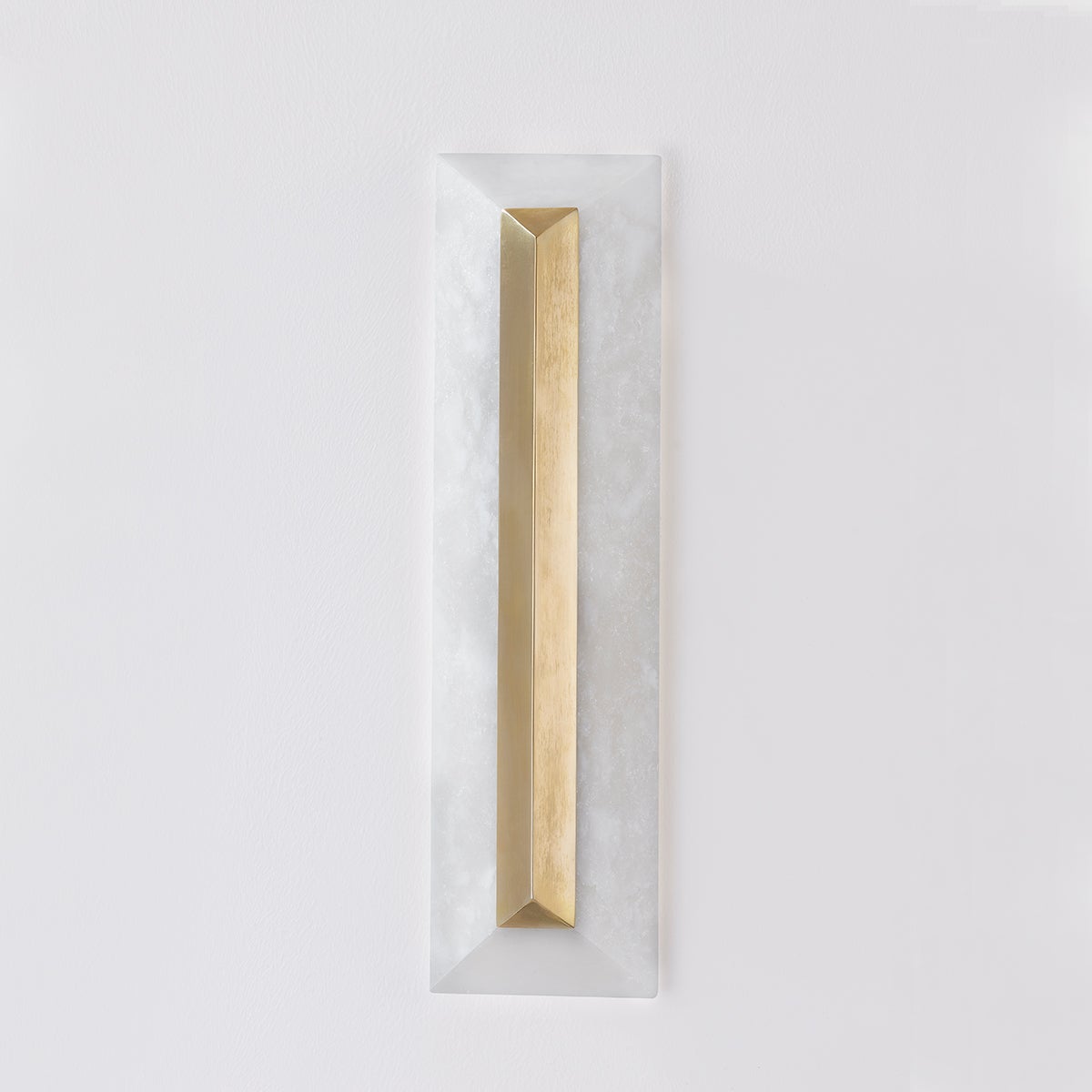 Perth Sconce 20" by Corbett Lighting - Vintage Brass Accent, Alabaster Shade, Dimmable, ETL Damp Rated