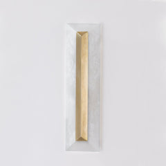 Perth Sconce 20" by Corbett Lighting - Vintage Brass Accent, Alabaster Shade, Dimmable, ETL Damp Rated