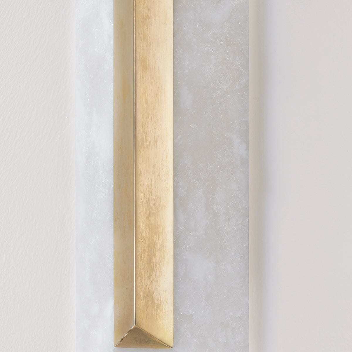 Perth Sconce 20" by Corbett Lighting - Vintage Brass Accent, Alabaster Shade, Dimmable, ETL Damp Rated