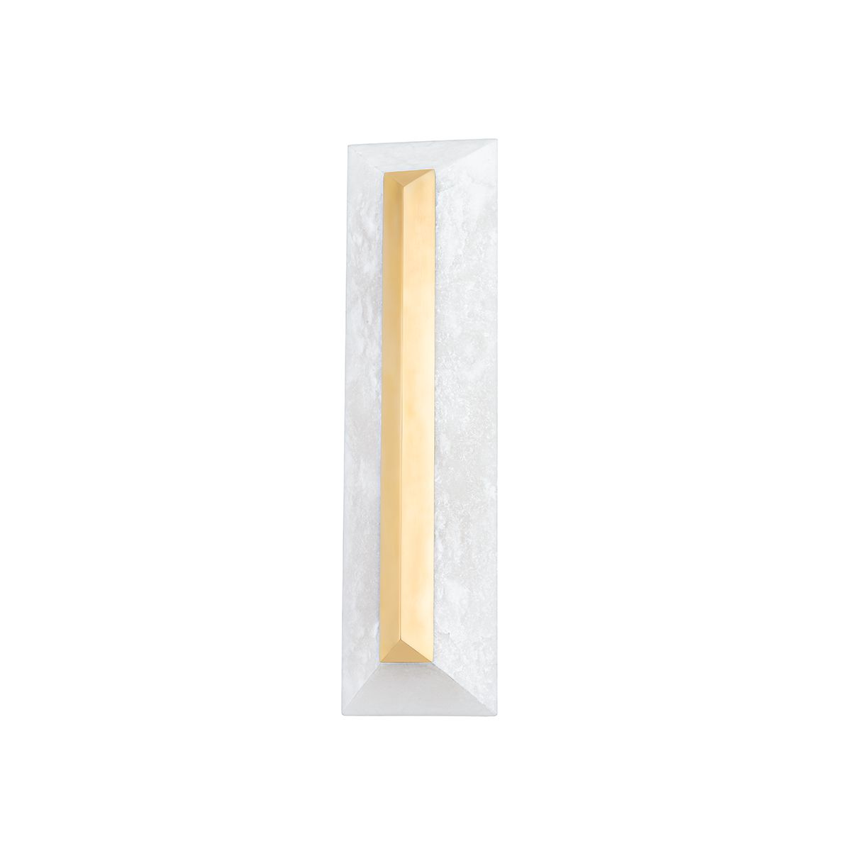 Perth Sconce 20" by Corbett Lighting - Vintage Brass Accent, Alabaster Shade, Dimmable, ETL Damp Rated