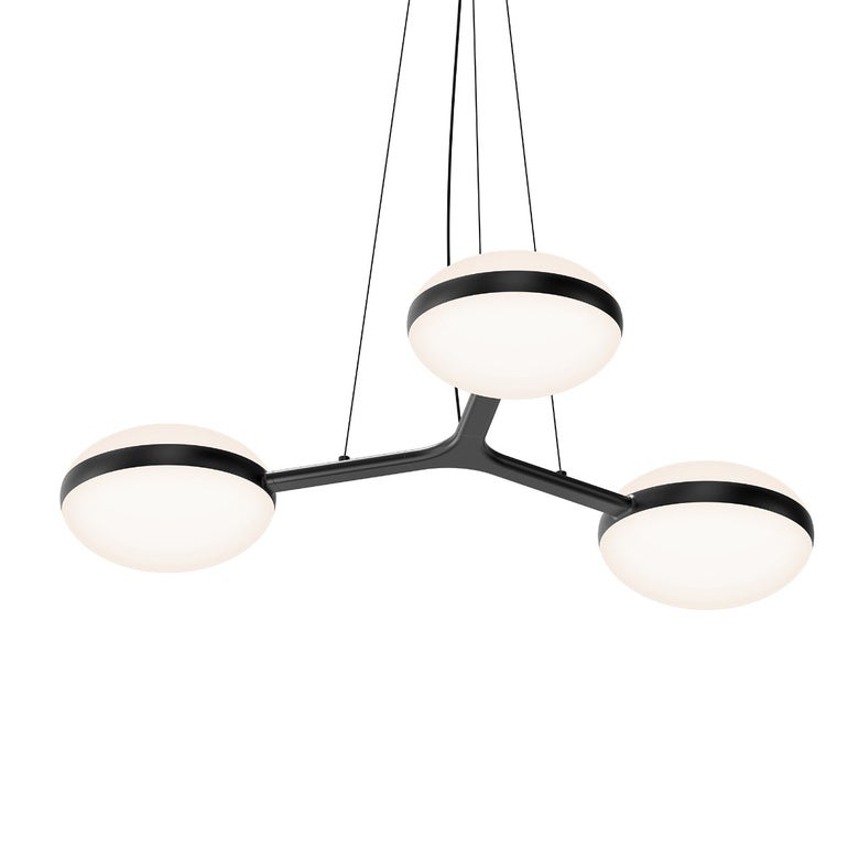 SONNEMAN Pillows Chandelier 3612 - Oval Acrylic Dome, LED Lighting, Adjustable Height, 3 Finishes