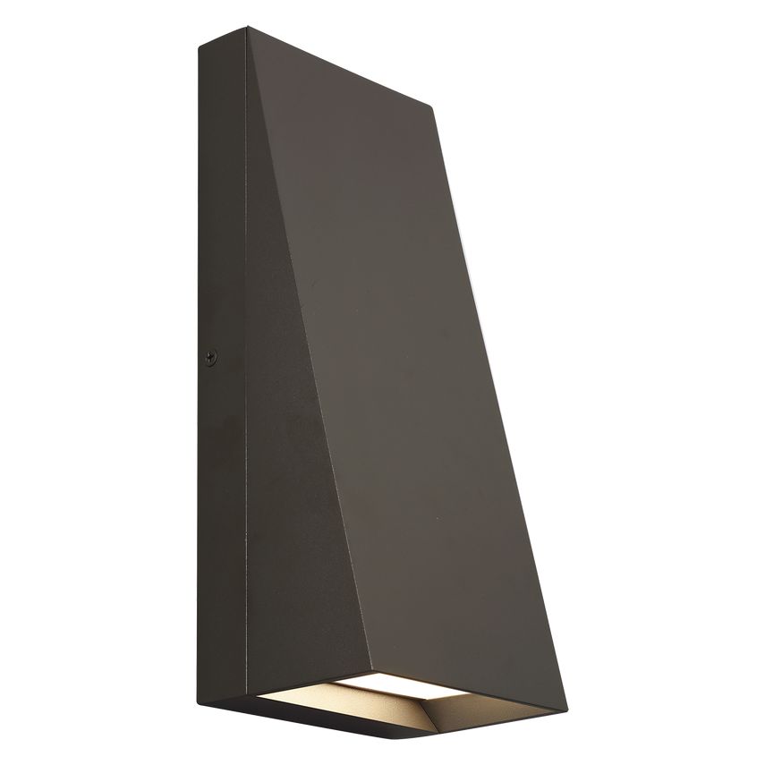 Pitch 12 Architectural Outdoor Wall Sconce by Visual Comfort, Dimmable LED, ETL Wet Rated, 3000K Warm Light