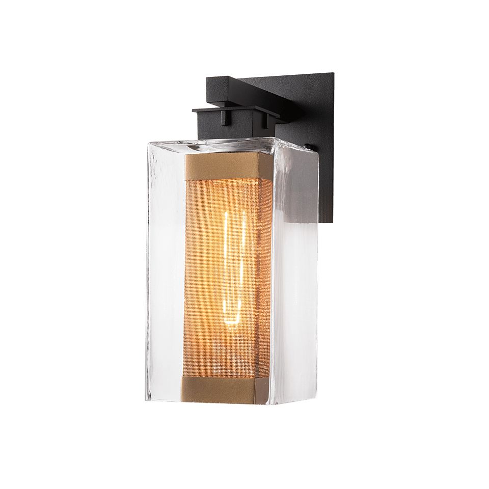 Polaris Outdoor Medium Sconce by Hubbardton Forge - Dimmable Wall Light with Multiple Finishes