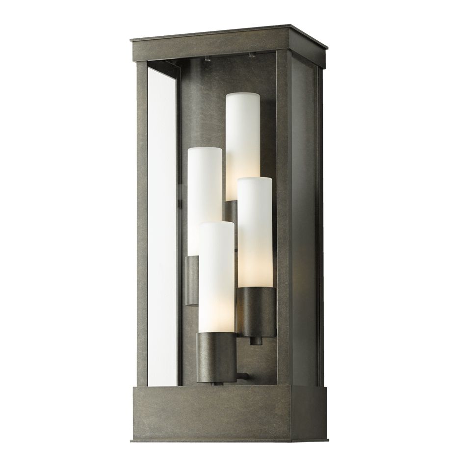 Portico 4-Light Large Outdoor Sconce by Hubbardton Forge – Durable, Dimmable, Modern Design