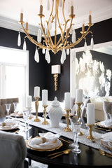 Prosecco Medium Chandelier by Corbett Lighting 293-08-GL