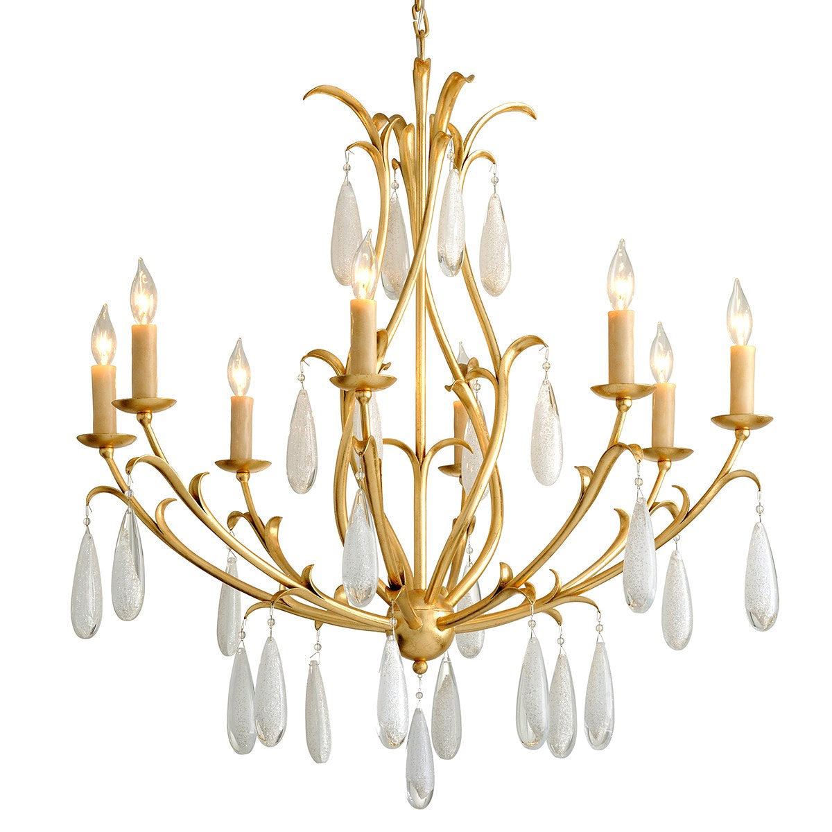 Prosecco Medium Chandelier by Corbett Lighting 293-08-GL