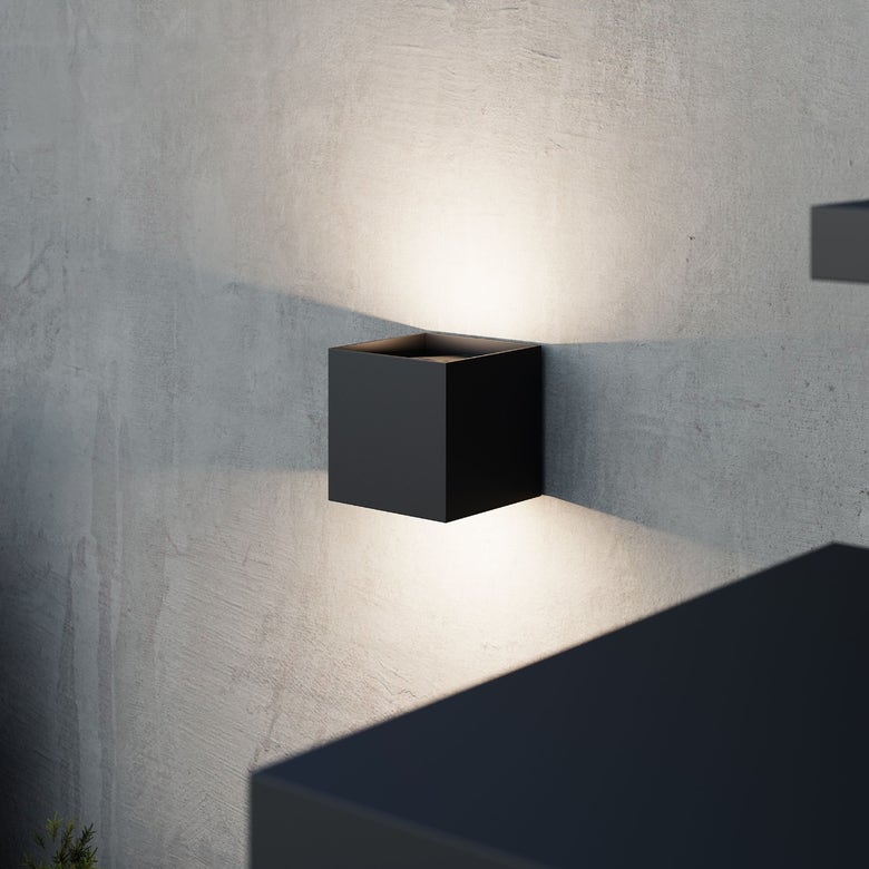 Qube Large Sconce by SONNEMAN - Modern Cube Design, 1500 Lumens, Dimmable, Energy Efficient, Indoor/Outdoor Use